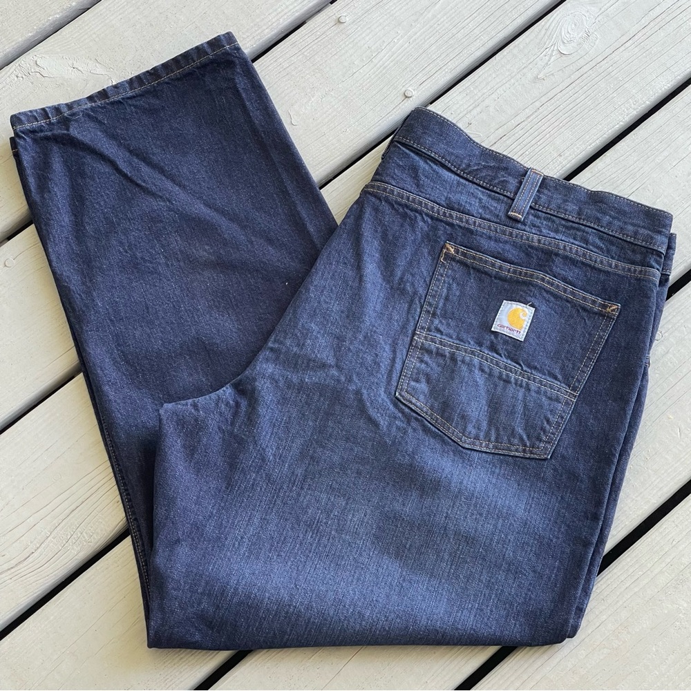 Carhartt Relaxed Fit 5-Pocket Men’s Dark Wash Jeans 44x30 BD5119-M New W/ Tags